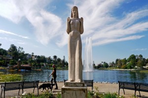 Lady of the Lake Echo Park Lake Echo Park CA