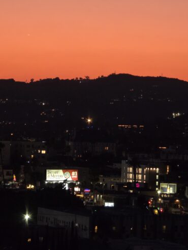 Silverlake skyline in Los Angeles