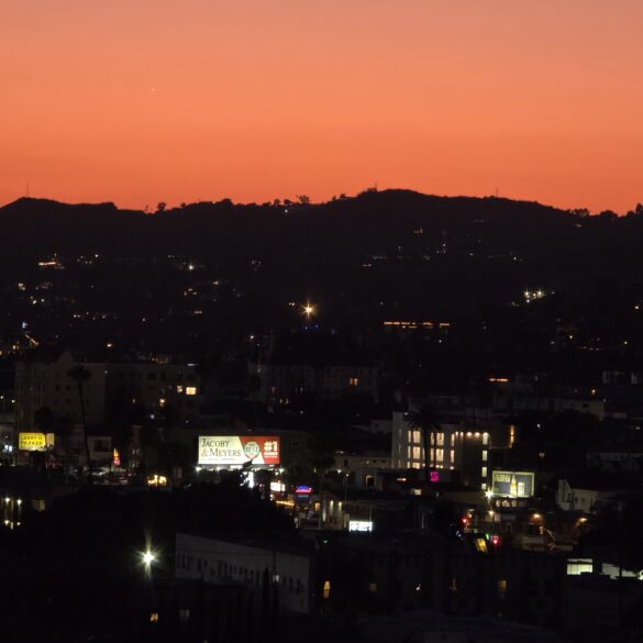 Silverlake skyline in Los Angeles