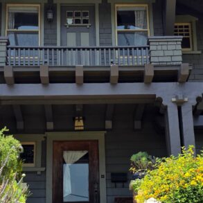 Craftsman home with a covered front porch in Silver Lake, Los Angeles