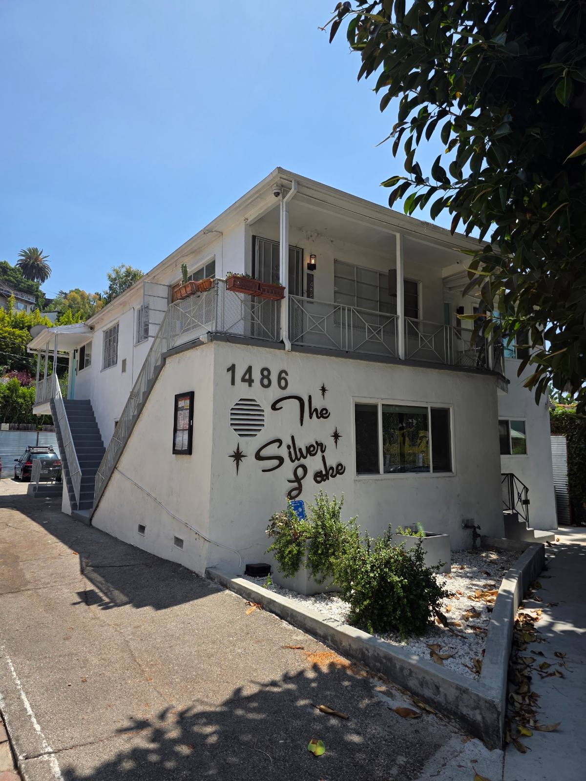 The Silver Lake apartment building on Sunset Boulevard in Los Angeles