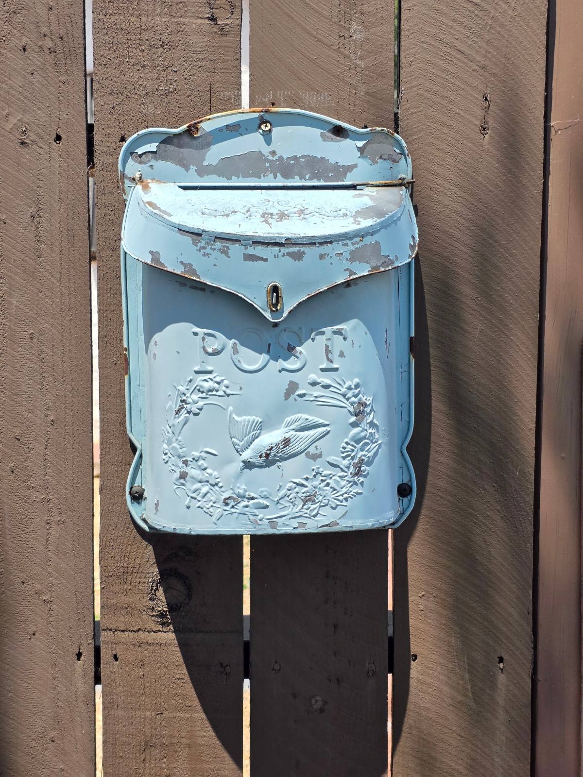 Vintage mailbox outside an older home in Silver Lake, Los Angeles